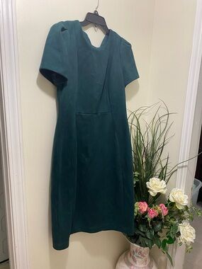 Calvin Klein Teal Midi Sheath Dress